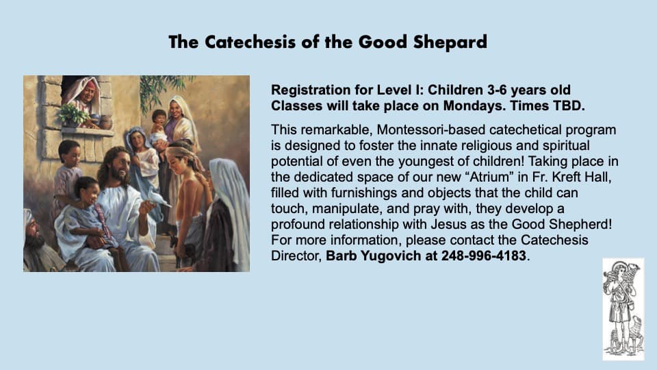 The Catechesis of the Good Shepard - Religious Ed program