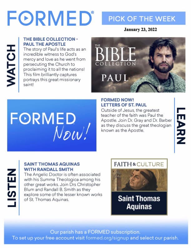 Formed's Picks of the Week