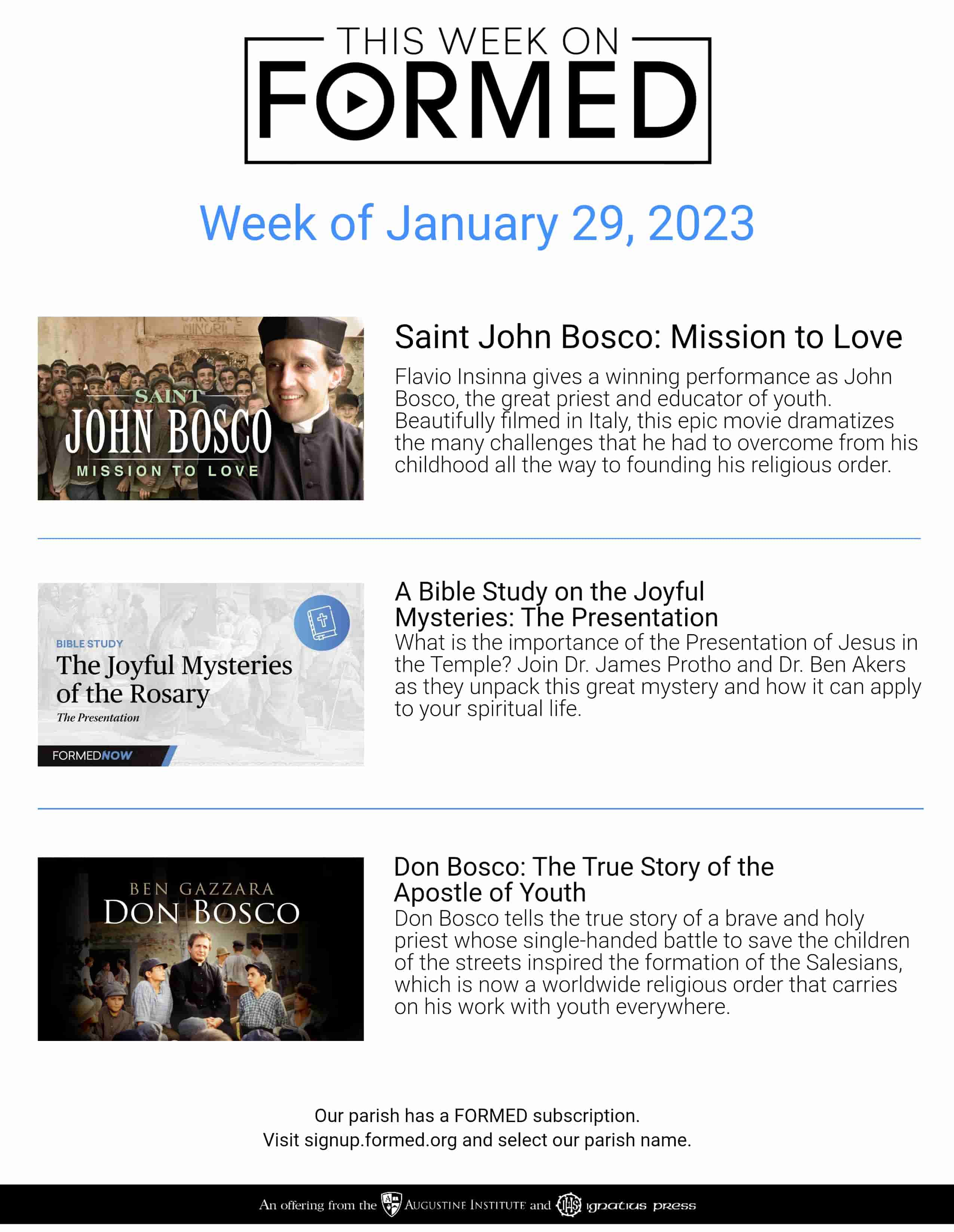 Formed's Picks of the Week