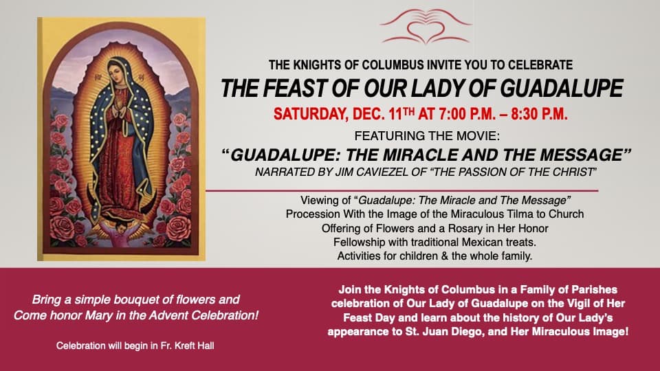 Our Lady of Guadalupe celebration at Sacred Heart